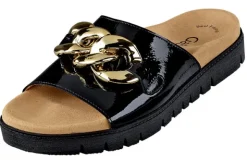 Gabor Pantolette mit breitem und verziertem Ristband