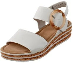 Gabor Sandalette mit Korksohle und großem Deko-Ring