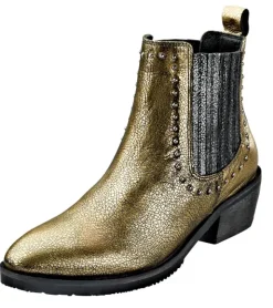 Glitzernder Westernboots mit auffälligen Nieten von Lazamani