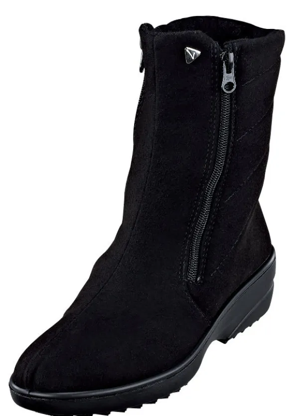 Kurzschaftstiefel mit 2 Reißverschlüssen