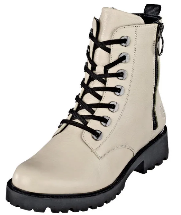 Modische Stiefelette mit beidseitig zu öffnendem Reißverschluss