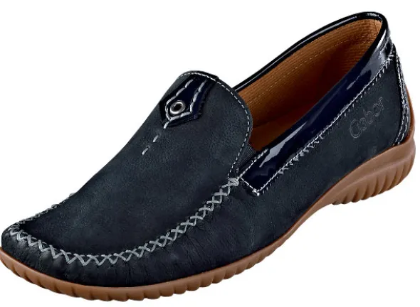 Mokassin-Slipper in bequemer Weite