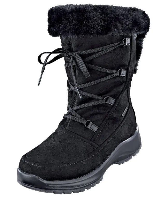 Moonboots mit Pelzkragen zum Umschlagen von Josef Seibel
