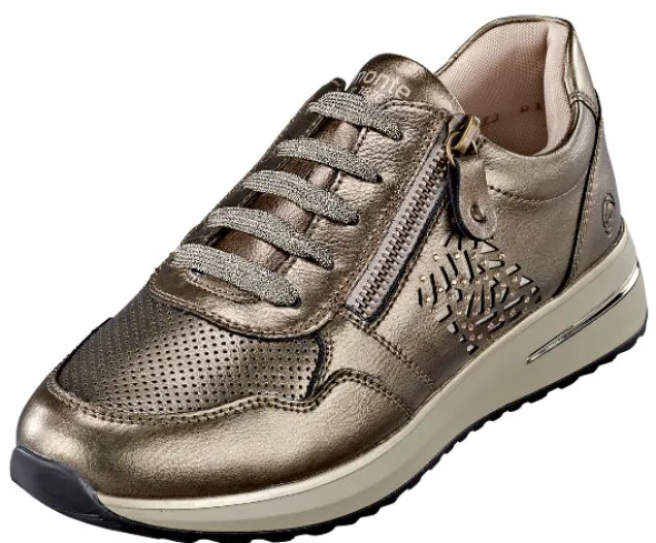 Remonte Sneaker mit goldfarbenen Akzenten