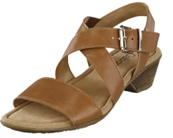 Sandalette mit lose überkreuzten Ristriemen