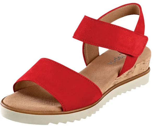 Schlichte Gabor Sandalette mit Keilabsatz