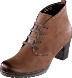 Schnürstiefelette in runder Leistenform