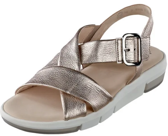 Sommerliche Gabor Sandalette mit überkreuzten Riemchen