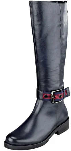 Stiefel mit auffälliger Schließe auf Knöchelhöhe und Vario Schaftweite von Ga