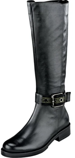 Stiefel mit auffälliger Schließe auf Knöchelhöhe und Vario Schaftweite von Ga