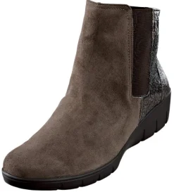 Stiefelette mit breitem Gummizug an der Außenseite