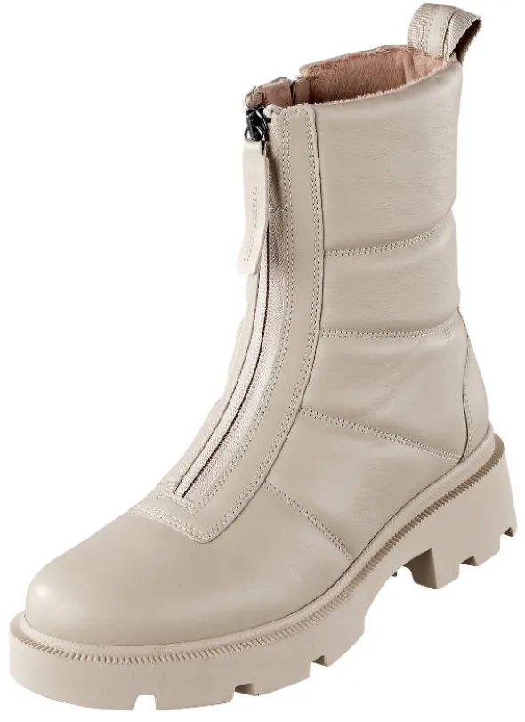 Stiefelette mit Zierreißverschluss auf der Vorderseite und gepolsterter Steppop
