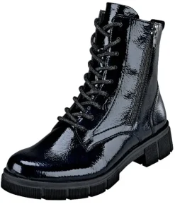 Vegane Remonte Stiefelette mit Diamantschnürsenkel